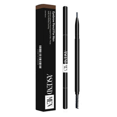 Ascend Men front packaging in Dark Brown showing compact pencil and benefits