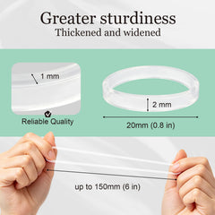 Asksoul mini elastics holding toddler ponytail gently and securely
