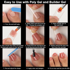 asonrl forms in use on toe with poly gel, stable sculpting benefit