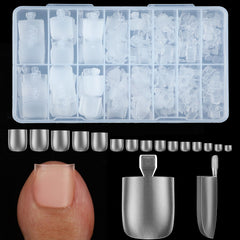 ASONRL front packaging box showing 300 gel x toe nail tips for quick selection and storage