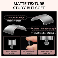 ASONRL tip adhered to toenail during application for easy use