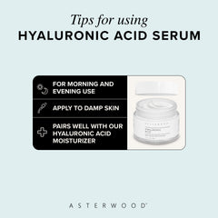 Close-up of Asterwood label and ingredient list, proves clean fragrance-free formula
