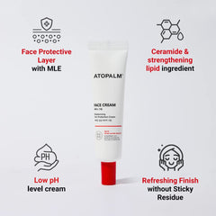 ATOPALM label detail highlighting low pH and gentle ingredients benefit