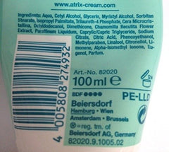 Atrix cream applied to hands demonstrating fast absorption and protection