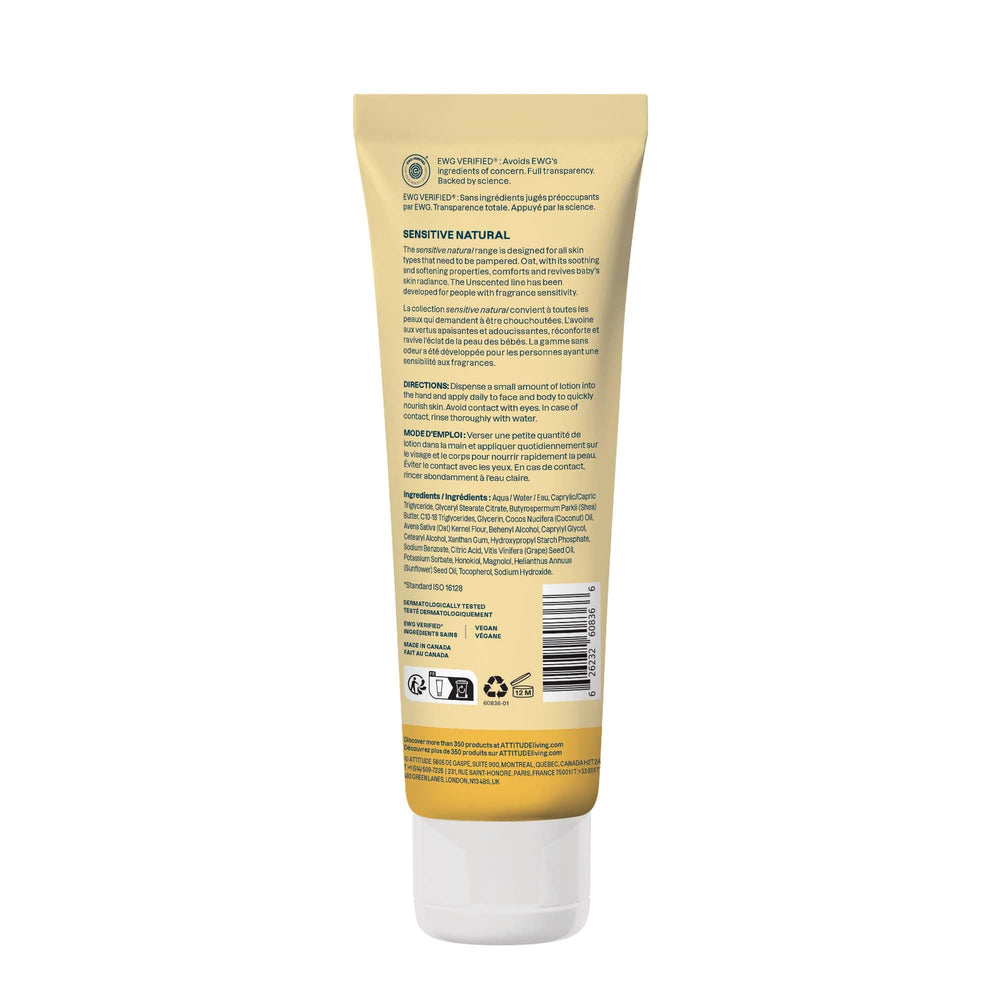 ATTITUDE oat extract ingredient jar emphasizing soothing properties