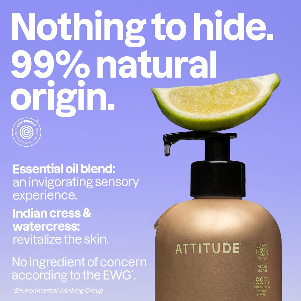 ATTITUDE close-up of creamy lather illustrating gentle moisturizing benefit