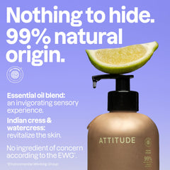 ATTITUDE close-up of creamy lather illustrating gentle moisturizing benefit