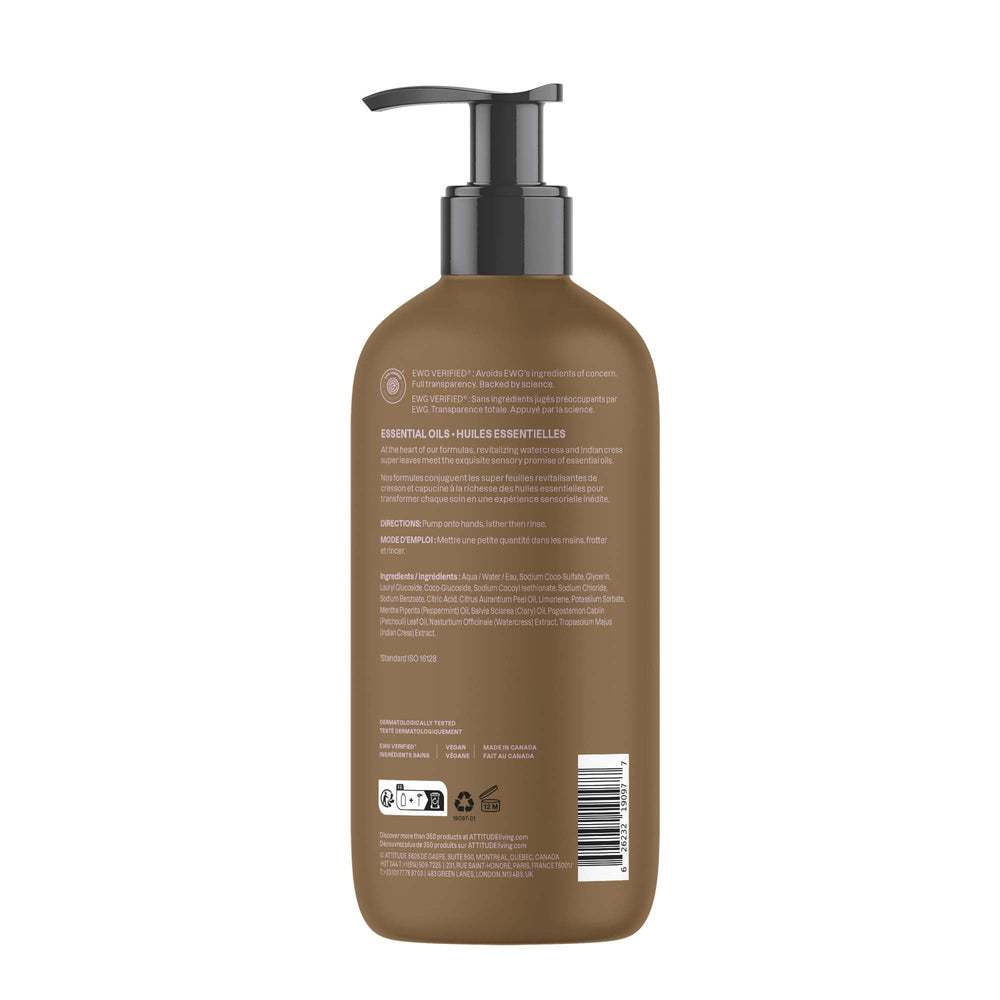 ATTITUDE soap at a kitchen sink in use conveying refreshing scent and daily cleansing benefit
