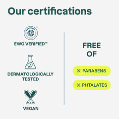 ATTITUDE label with EWG Verified badge communicates clean-ingredient confidence benefit