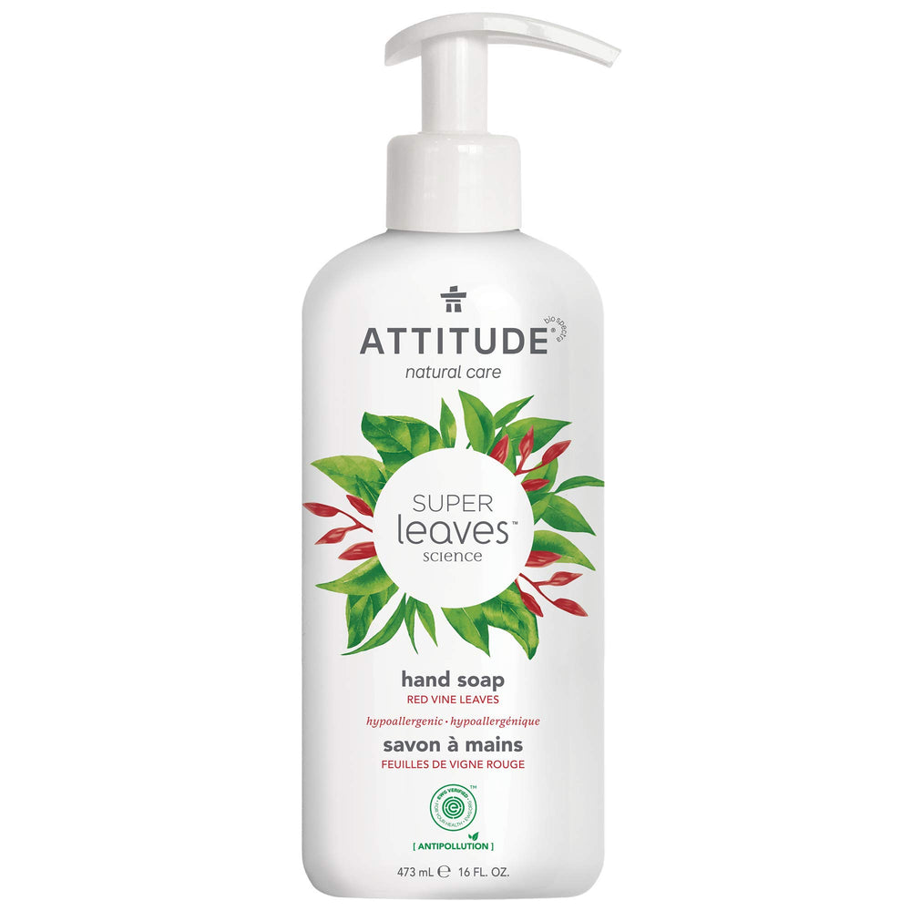 ATTITUDE front bottle view showing label and 16 fl oz size and eco-friendly design