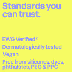 BIO SPECTRA ATTITUDE label detail highlighting EWG Verified transparency benefit