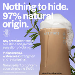 ATTITUDE soy protein and Indian cress display for strengthening benefit