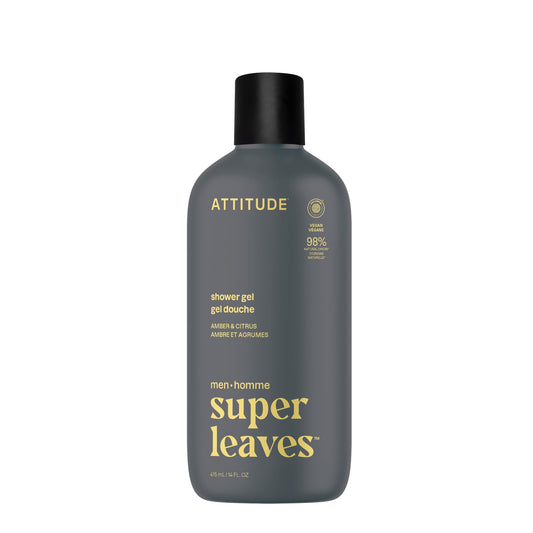 ATTITUDE front packaging showing bottle and amber citrus scent benefit