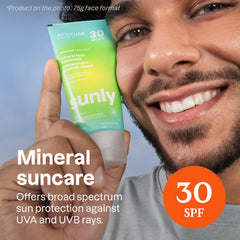 ATTITUDE Sunly cream texture close-up highlighting lightweight spreadability and absorbency