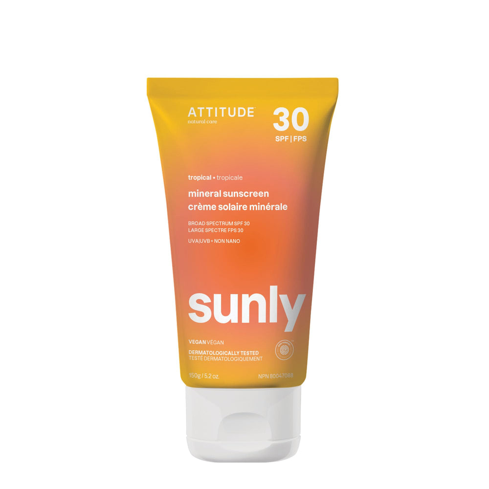 ATTITUDE sunscreen front packaging showing SPF 30 for clear protection