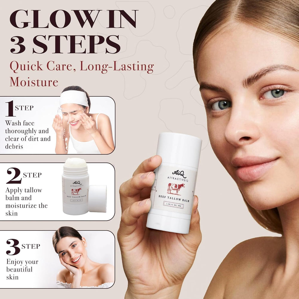 AttractiveIQ balm stick in a purse for on-the-go use to soothe dry lips and cuticles
