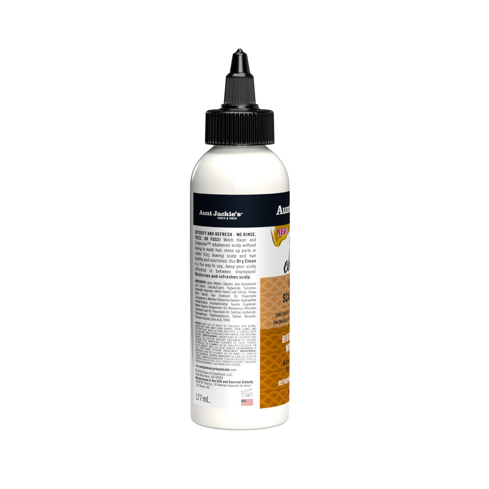 Aunt Jackie's before and after scalp refresh showing cleaner, balanced scalp