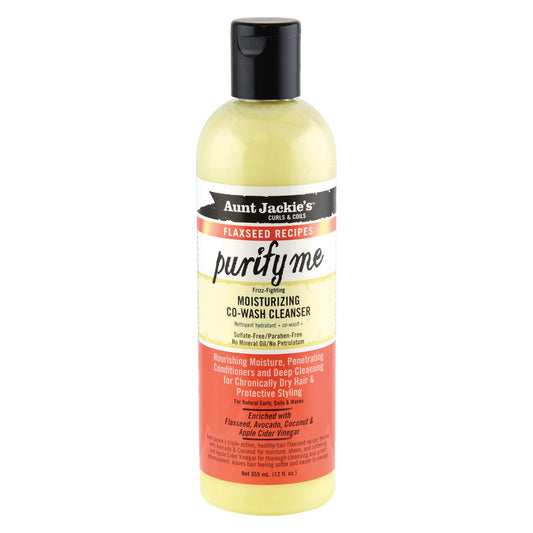 Aunt Jackie's front label showing product benefits and ingredients