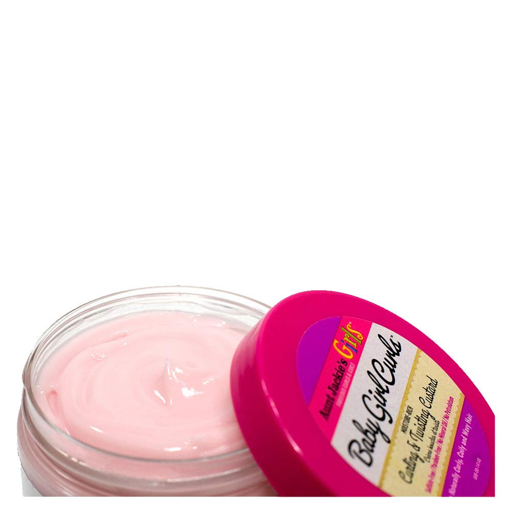 Aunt Jackie's cream texture closeup highlighting smooth moisturizing slip