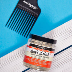 Aunt Jackie's jar opened to show gel texture for easy application and control