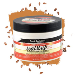 Aunt Jackie's creamy sealing butter texture close-up, shows richness