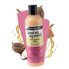 Aunt Jackie's product texture close-up with shea butter to show moisturizing richness