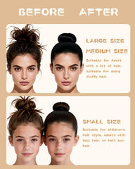 AUOOR before and after comparison showing added bun volume and cleaner finish