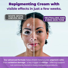 AURA VITAMINS applying cream on hand to show even skin-tone benefit