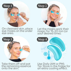 AURAE application during morning routine for depuffing and wake-up benefit