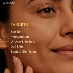 Auravedic dropper pouring oil showing precise application and control benefit