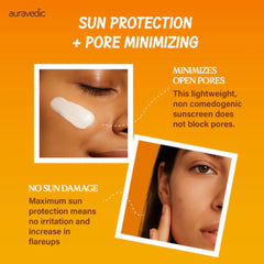 Auravedic applied outdoors showing reliable sun protection in sunlight