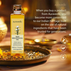 Auravedic product on bathroom shelf lifestyle shot conveying daily routine benefit