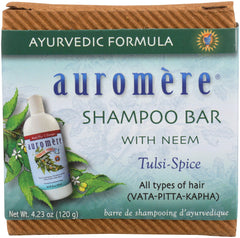 Auromere front packaging showing zero-waste box and product weight benefit