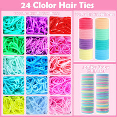 auroray soft cotton toddler ties seamless design protects fragile hair