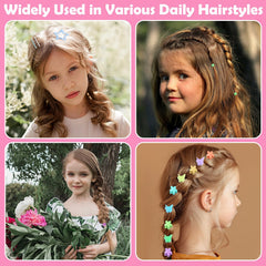 auroray kids wearing colorful clips and ties showing easy everyday styling