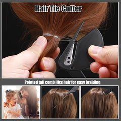 auroray rat-tail comb detail with fine teeth for precise parting