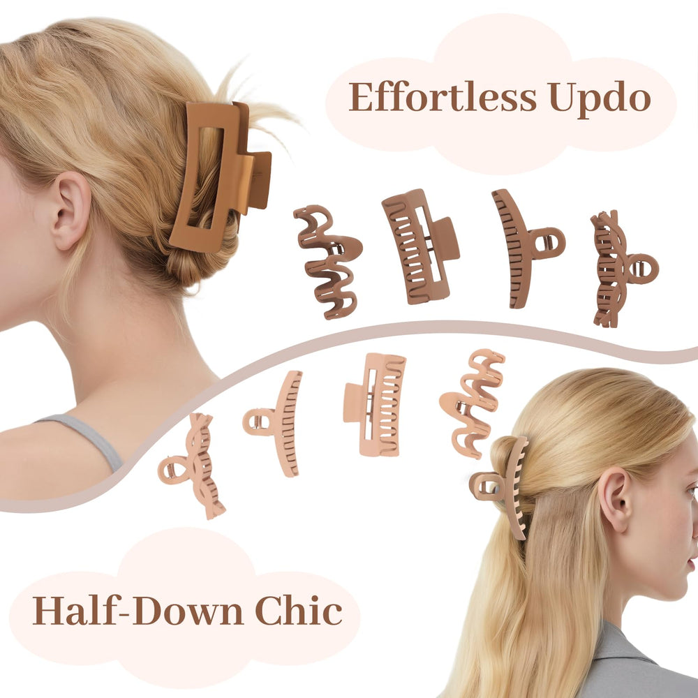 AuroTrends clip securing a bun for long-lasting, comfortable all-day wear