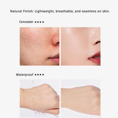 Aurovida mature woman applying compact outdoors showing natural, dewy result