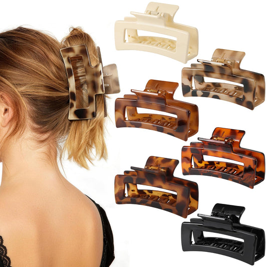 Auseibeely front packaging showing six large tortoise shell clips and neat display benefit: ready set