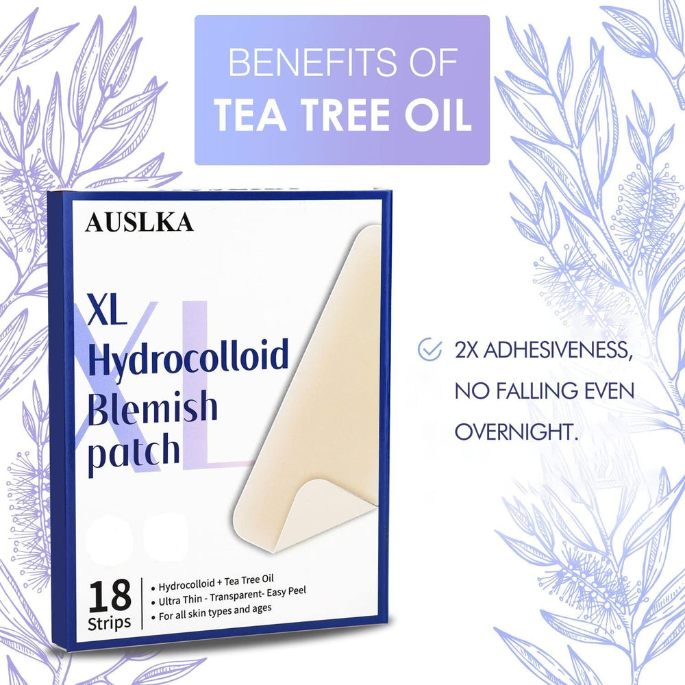 AUSLKA close-up of thin clear hydrocolloid texture for discreet wear