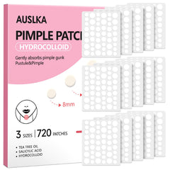 AUSLKA front packaging showing 720 count and three sizes benefits