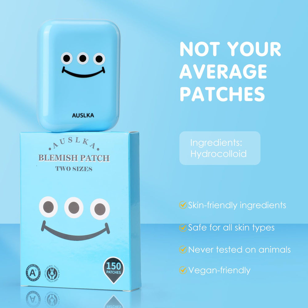 AUSLKA patches in hand showing size and portability benefit