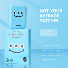 AUSLKA patches in hand showing size and portability benefit