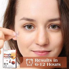 Close-up of AUSLKA patch texture highlighting breathable hydrocolloid material and absorption
