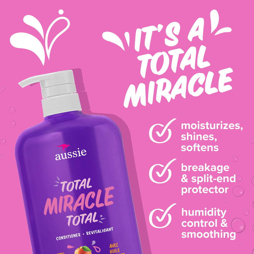 Aussie conditioner pouring texture showcasing creamy slip for easier detangling