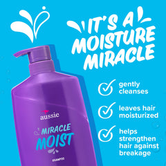 Aussie pouring shampoo into hand illustrating controlled dispense and usable amount