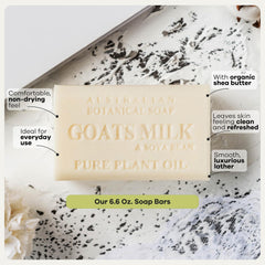 Australian Botanical Soap displayed in bathroom setting showing everyday routine enhancement