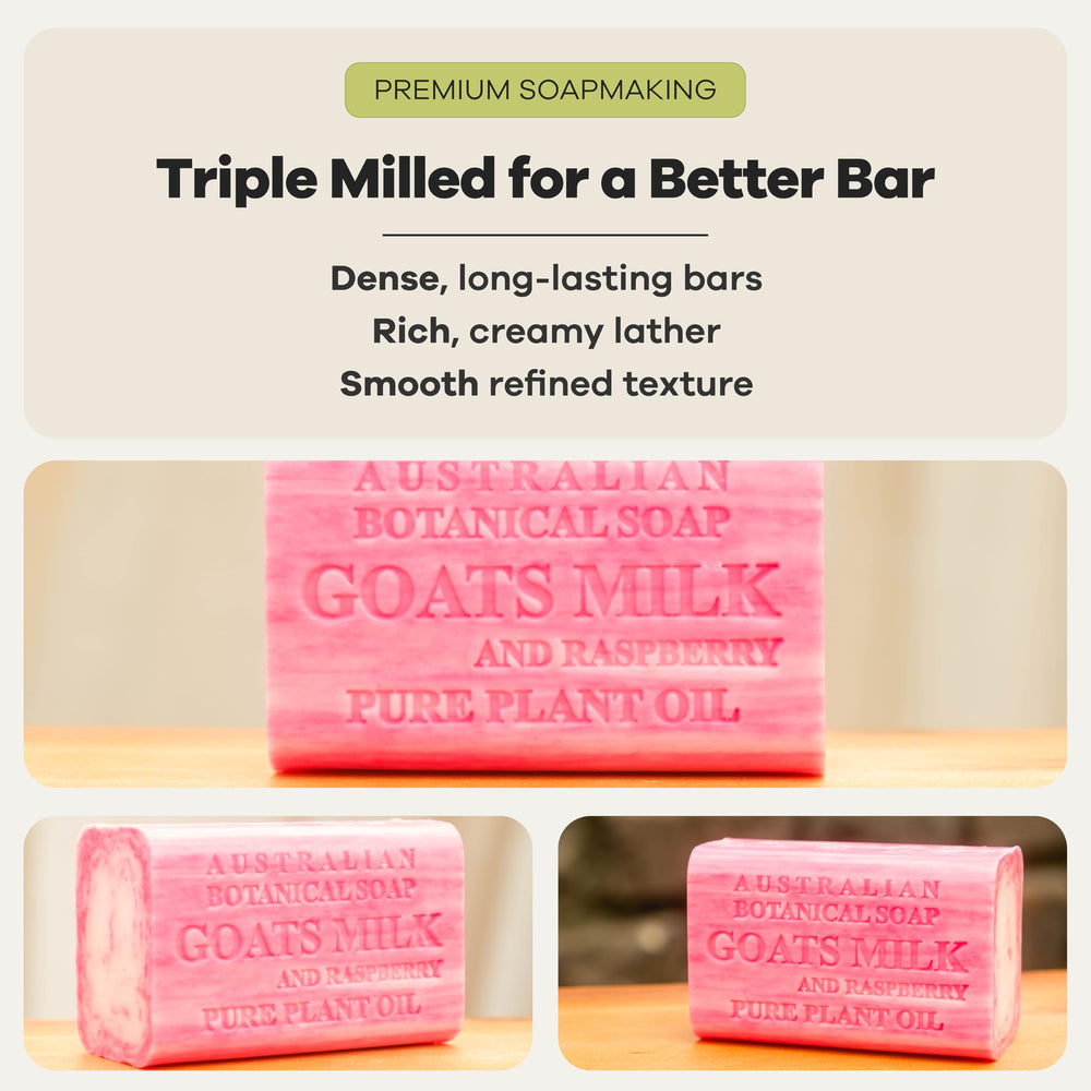 Australian Botanical Soap producing foamy lather that moisturizes while cleansing