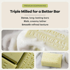 Australian Botanical Soap foamy lather in hand demonstrating rich cleansing