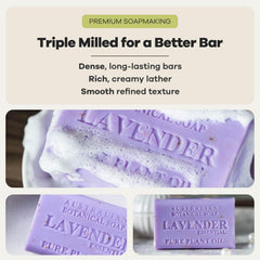 Australian Botanical Soap lavender with shea butter ingredient to hydrate skin
